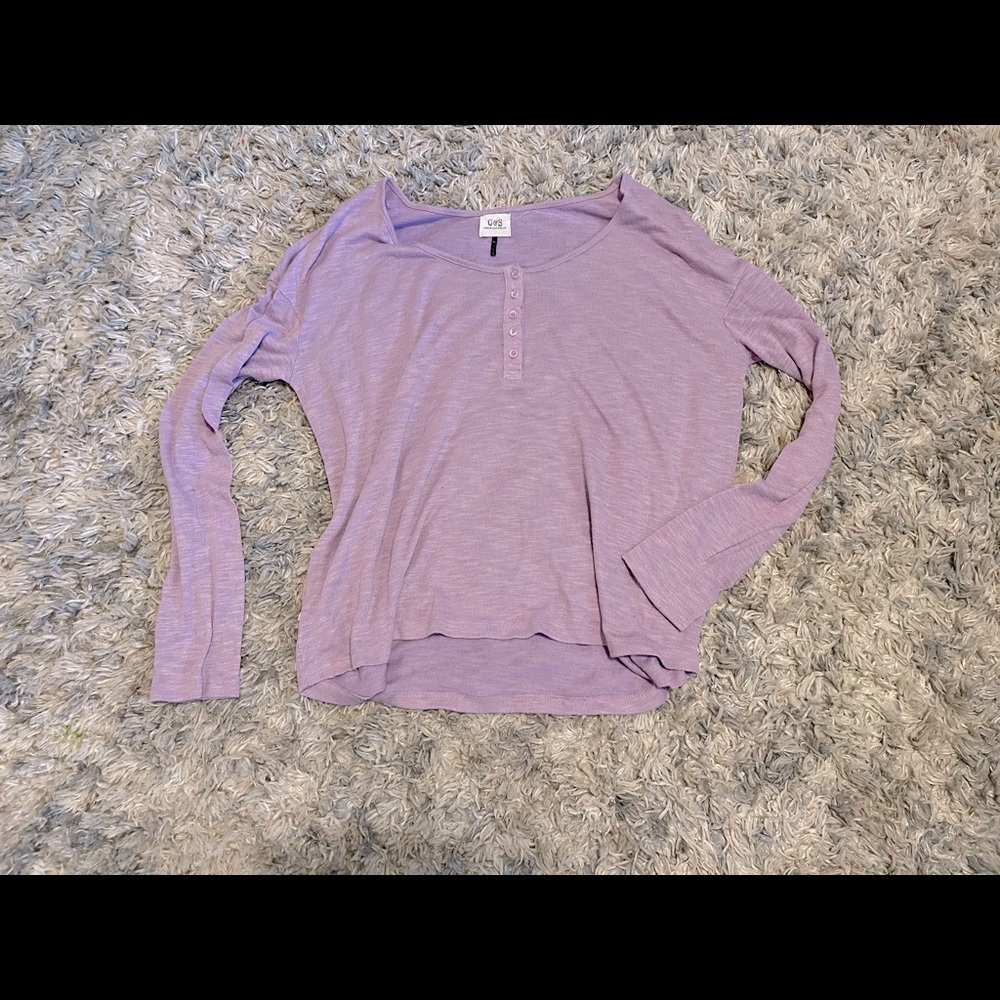 Light Purple Long Sleeve Shirt | PacSun | Size XL